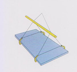 Steel plate tongs