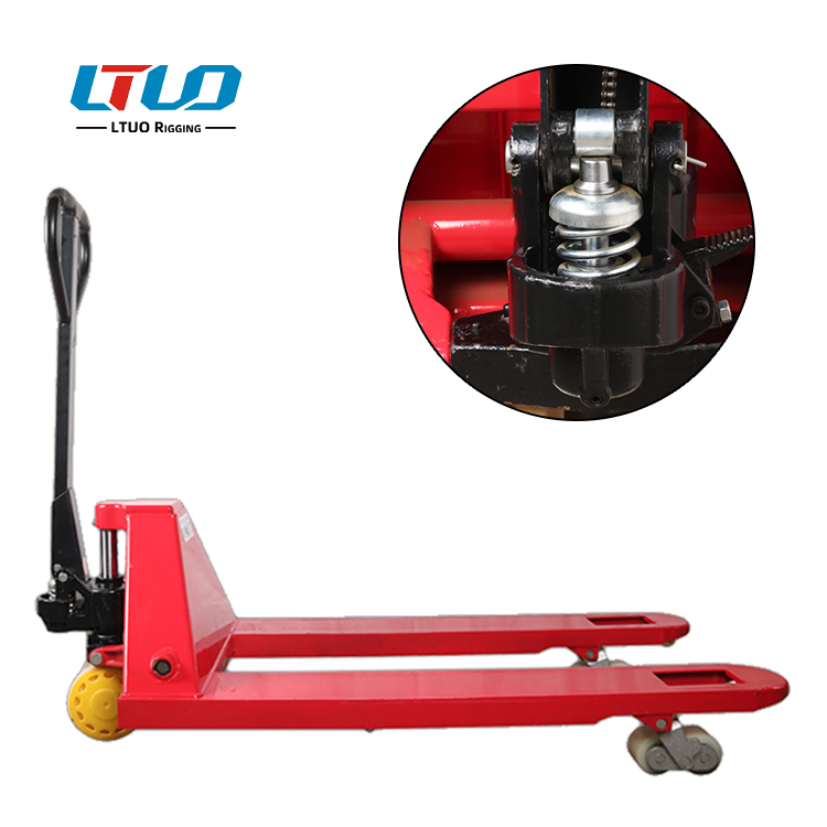 Heavy-duty 5 tons manual hydraulic forklift truck thickened manganese steel ordinary type