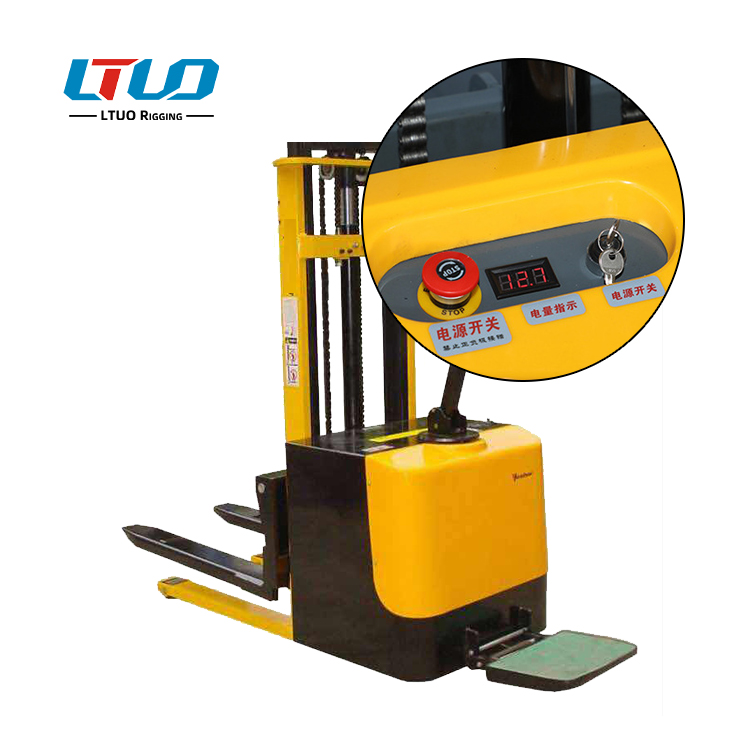 Enhanced full electric forklift walking
