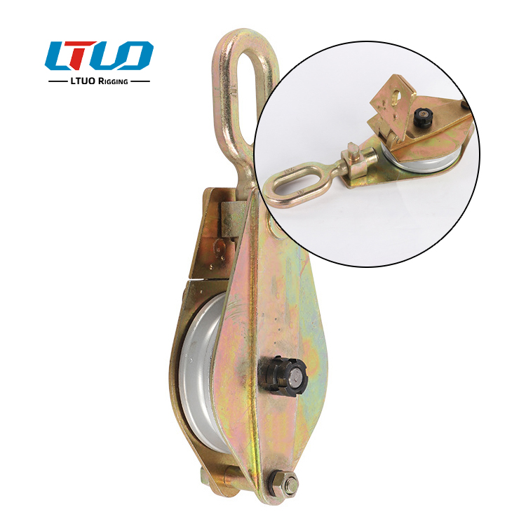 Single wheel ring electric block