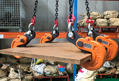 Steel plate tongs