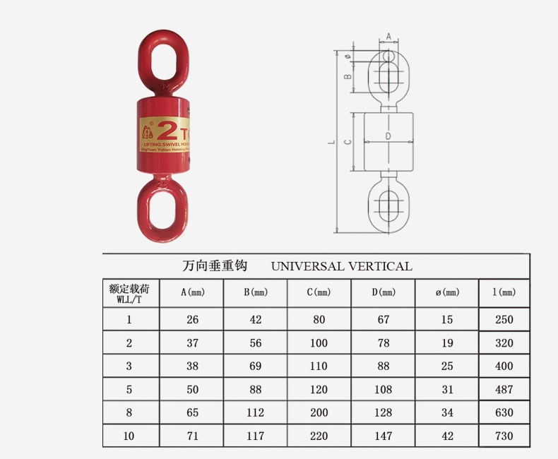 Swivel hook double ring1
