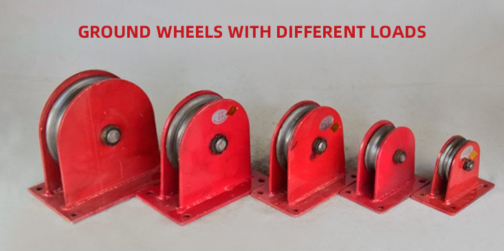 Ground wheels with different loads