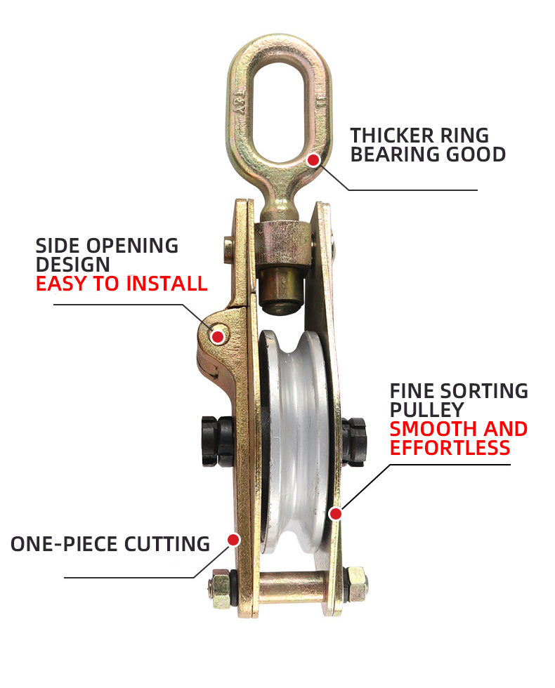 Single wheel ring electric block 1