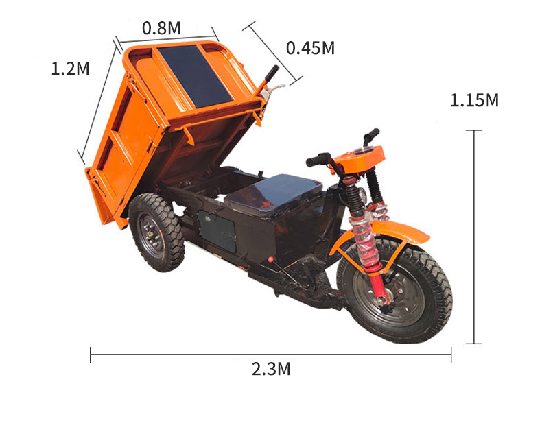 Electric Big Cavalry three-wheeled hopper three-door