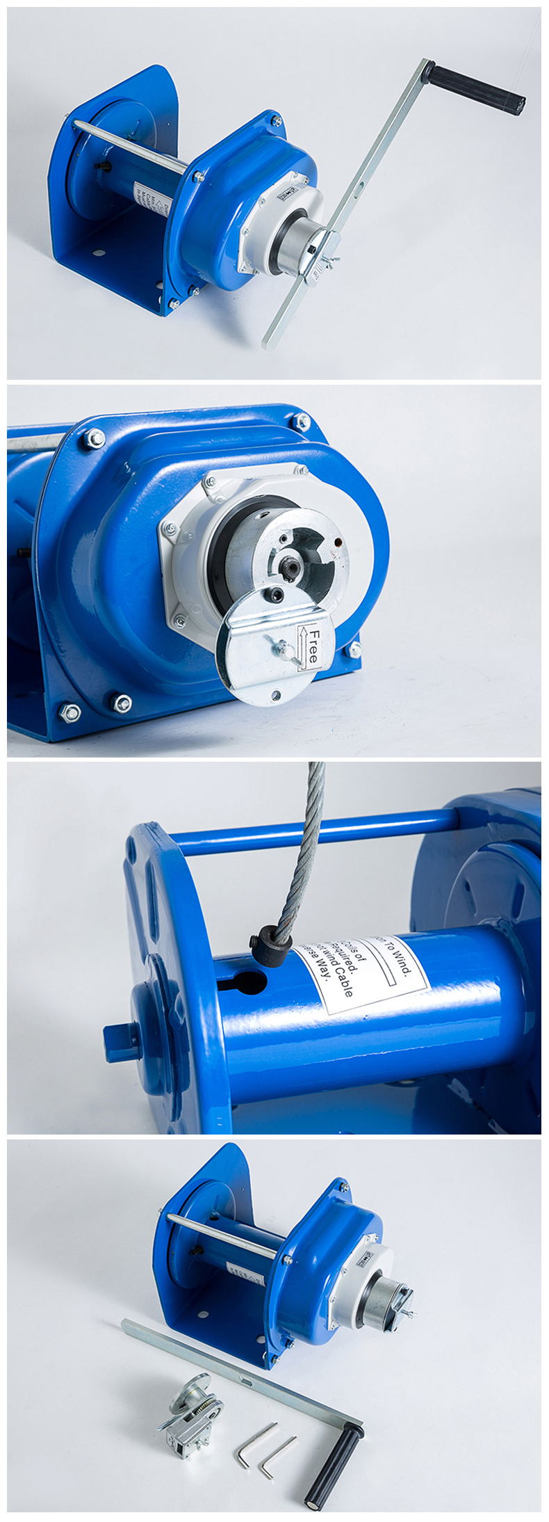Heavy hand winch